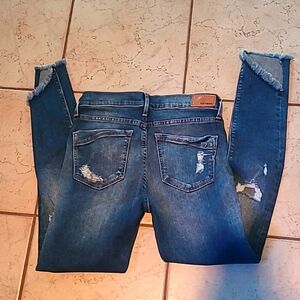 Express jeans size 4, distressed